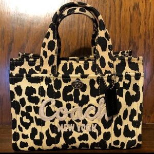 NWT-Coach Cargo 26 Tote Bag-Small Leopard Print-$195